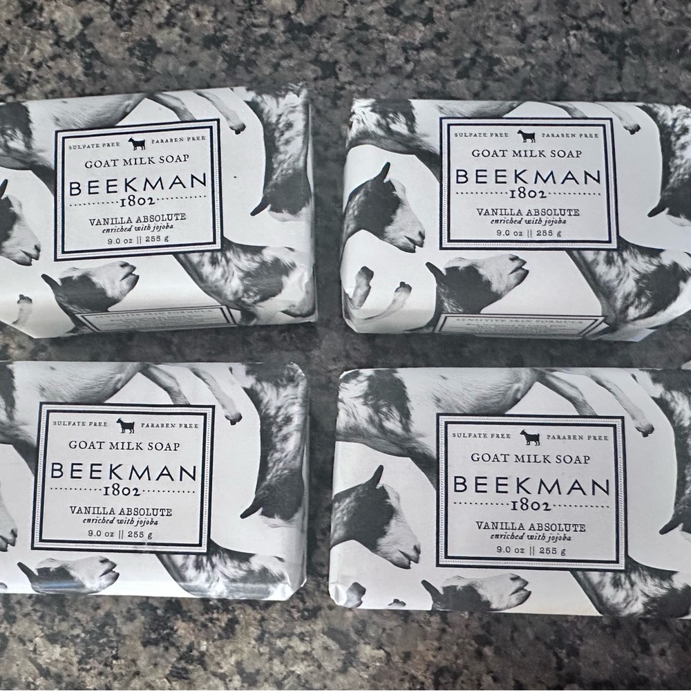 Beekman 1802 Goat Milk Soap - Vanilla Absolute - *Lot of 4*